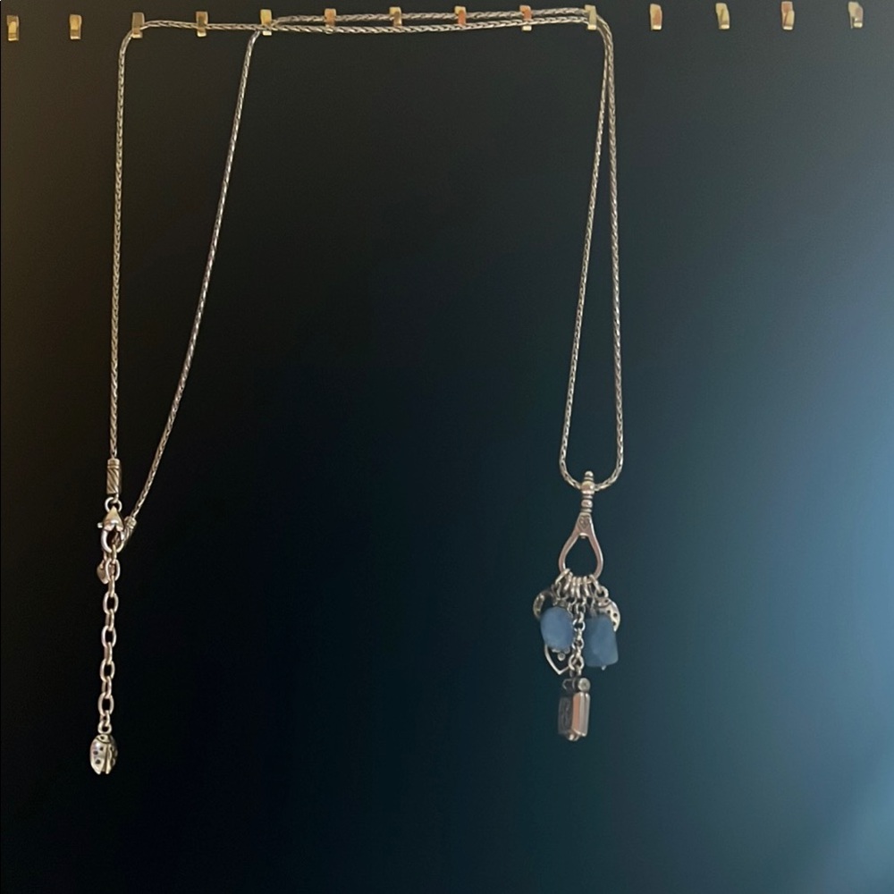 Brighton Silver Necklace with Blue Accents